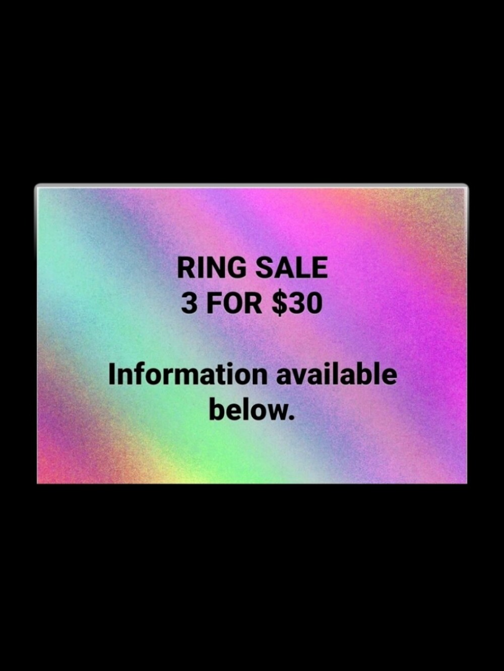 RING SALE